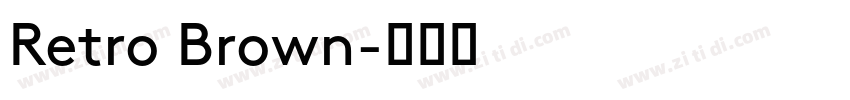 Retro Brown字体转换